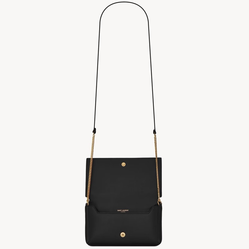 Yves Saint Laurent Black Leather Crossbody Bag - Picture 6 of 9